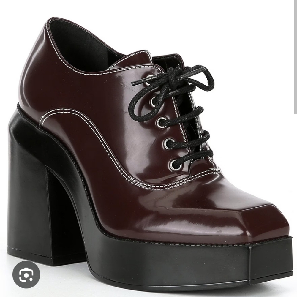 GB City-Girl Oxford Platform Pumps